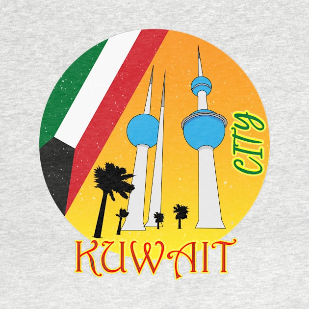 Kuwait City Retro by Admair 